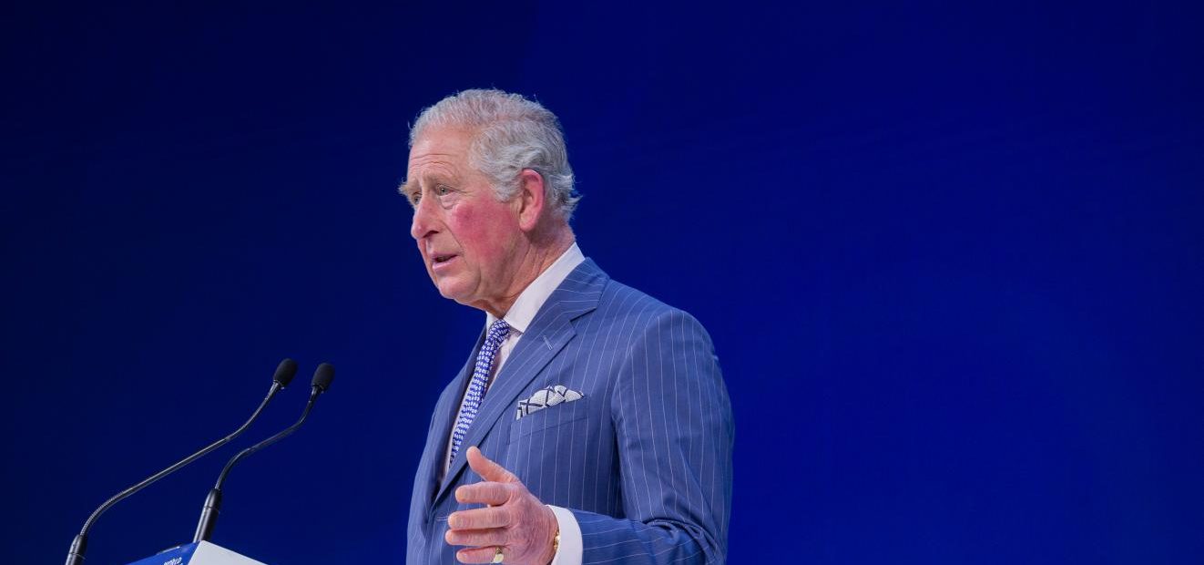 King Charles III speaking at World Economic Forum in Davos