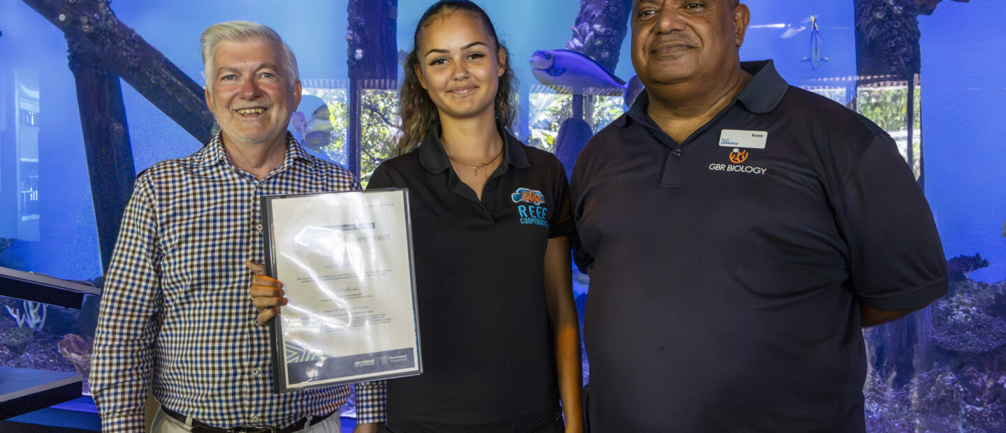 Get Into Reef Conservation Graduate Lexi at her graduation ceremony.